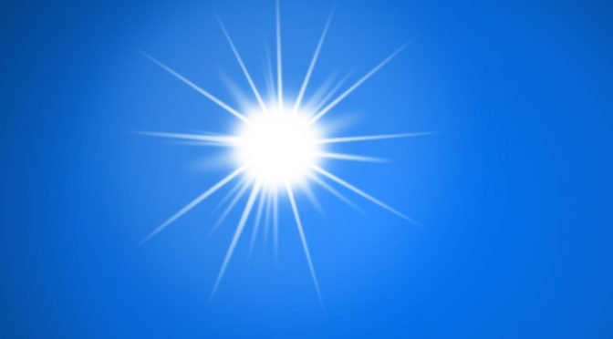 Sun Blue Background