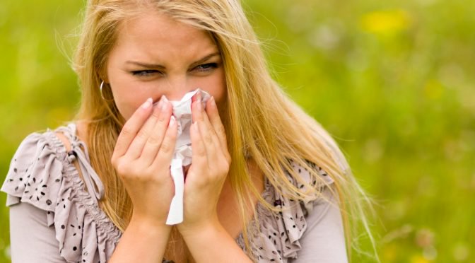 Woman with Hay Fever