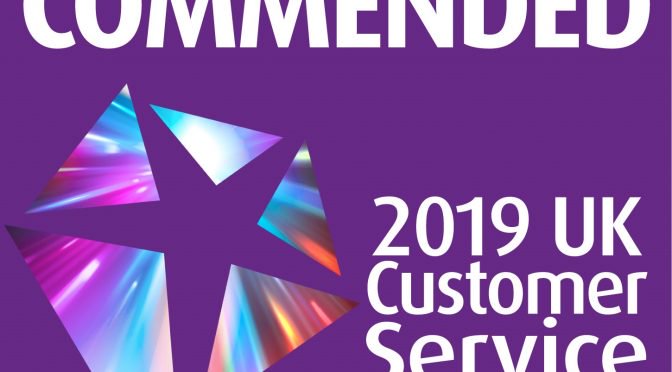 Highly recommended 2019 UK Customer Service Excellence Awards